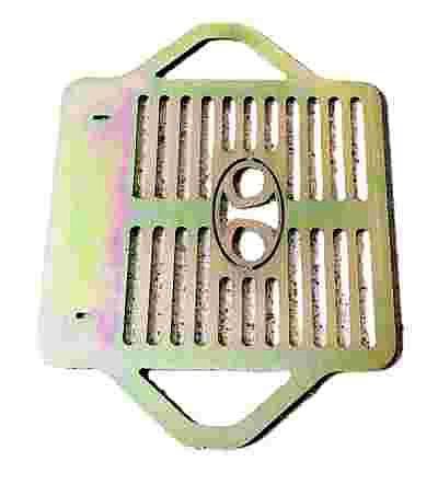 Laser-cut grill grid