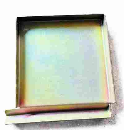 Folded frying pan component